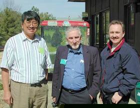 Dr. Labbish Chao of Project Piaba, Dr. Goldstein, Randy Carey -- at the 2001 workshop of the Raleigh Aquarium Society